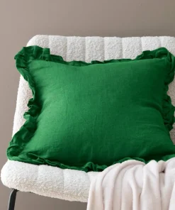 Ellos Home Putetrekk Candice Frill i vasket lin