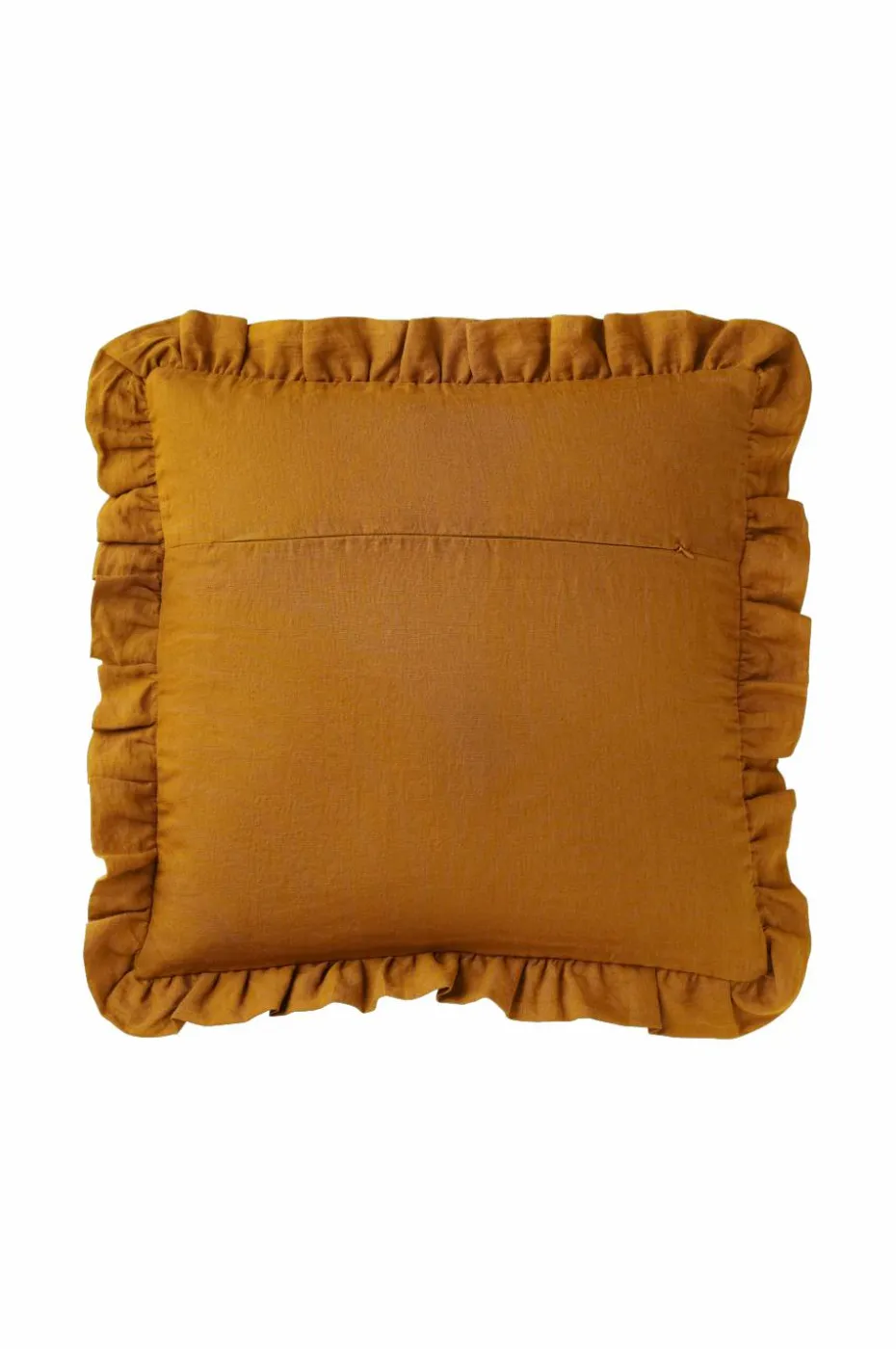 Ellos Home Putetrekk Candice Frill i vasket lin