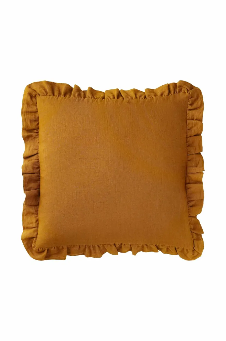 Ellos Home Putetrekk Candice Frill i vasket lin