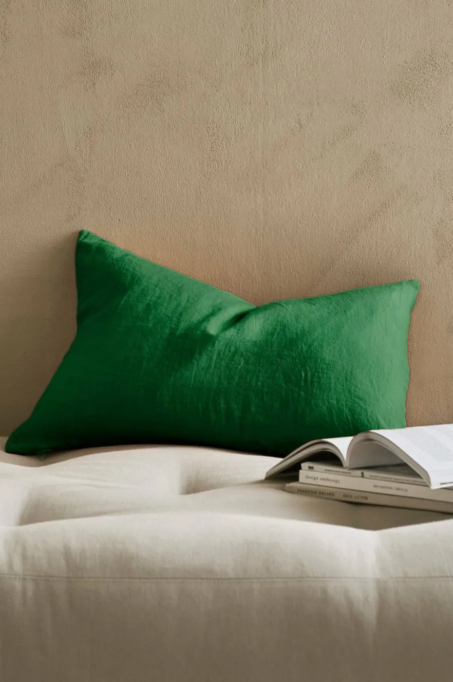 Ellos Home Putetrekk Candice Zip i vasket lin 40x60 cm