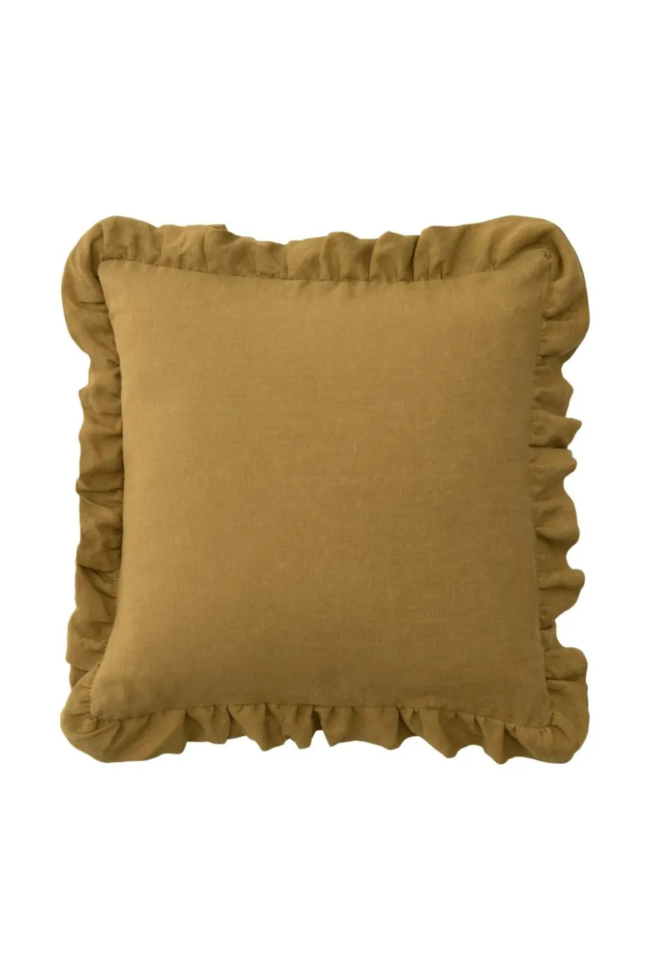 Ellos Home Putetrekk Candice Frill i vasket lin