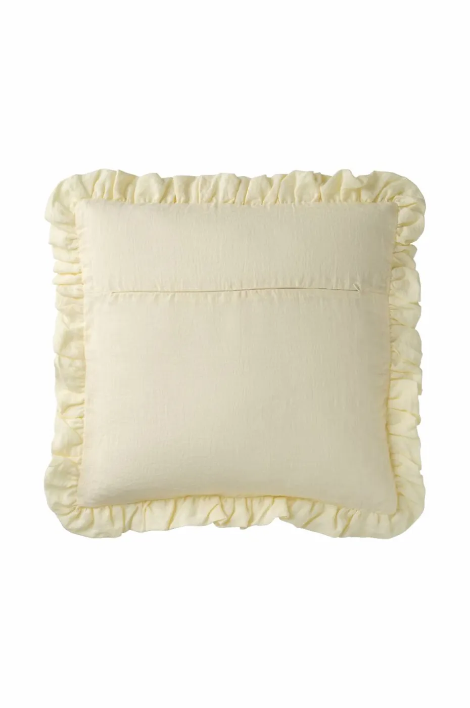 Ellos Home Putetrekk Candice Frill i vasket lin