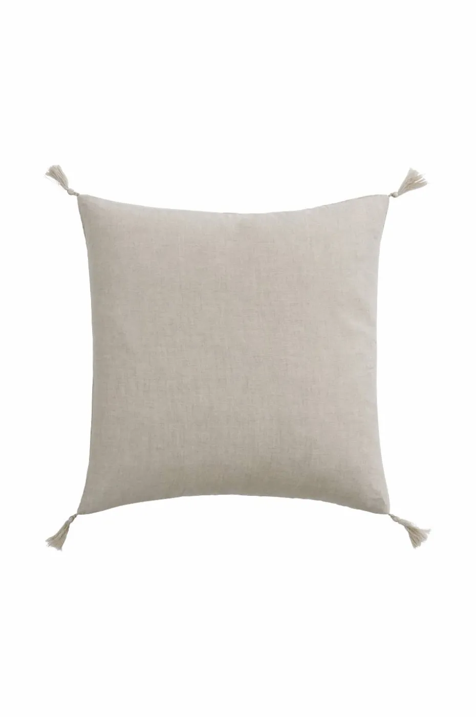 Ellos Home Putetrekk Candice Tassel i vasket lin 50x50 cm