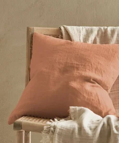 Ellos Home Putetrekk Candice Zip i vasket lin 50x50 cm