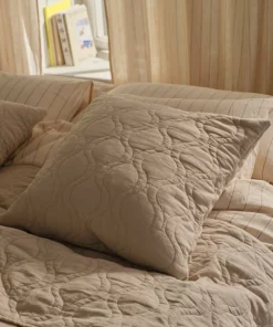Ellos Home Putetrekk Elly Quilted i resirkulert halvlinne