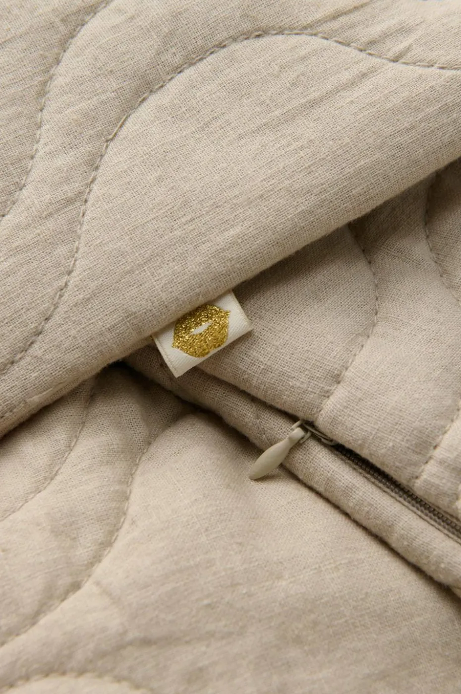 Ellos Home Putetrekk Elly Quilted i resirkulert halvlinne