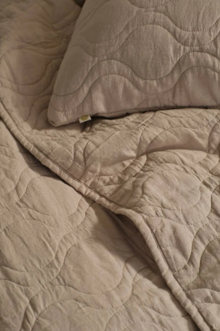 Ellos Home Putetrekk Elly Quilted i resirkulert halvlinne