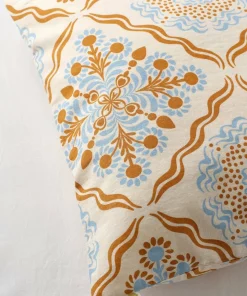 Ellos Home Putetrekk Elly Tile i resirkulert halvlinne