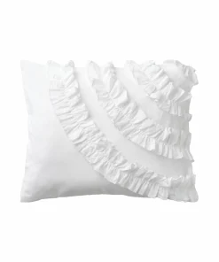Ellos Home Putetrekk Juliette Curve Frill i vasket bomull