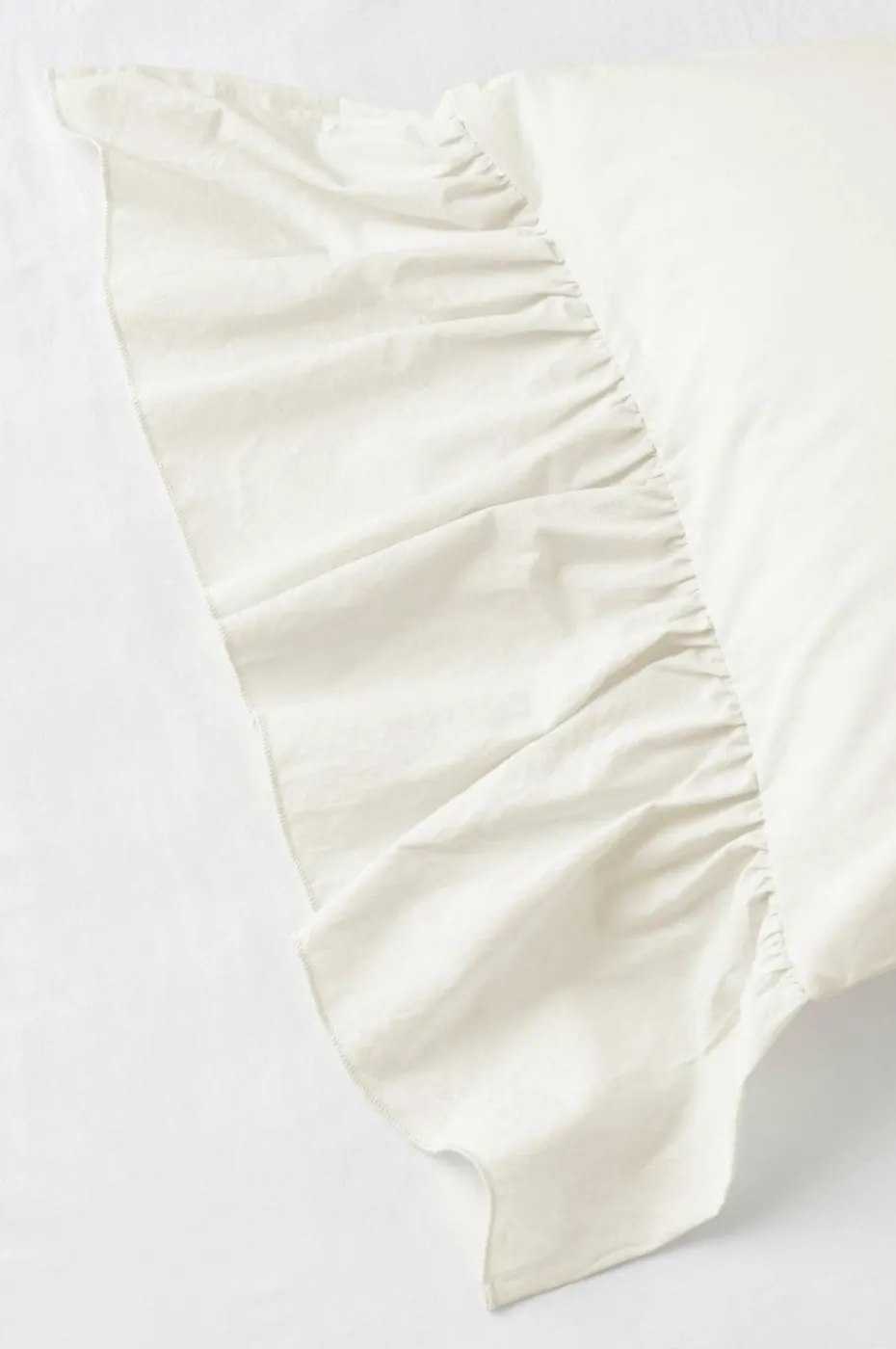 Ellos Home Putetrekk Juliette Giant Frill i vasket bomull