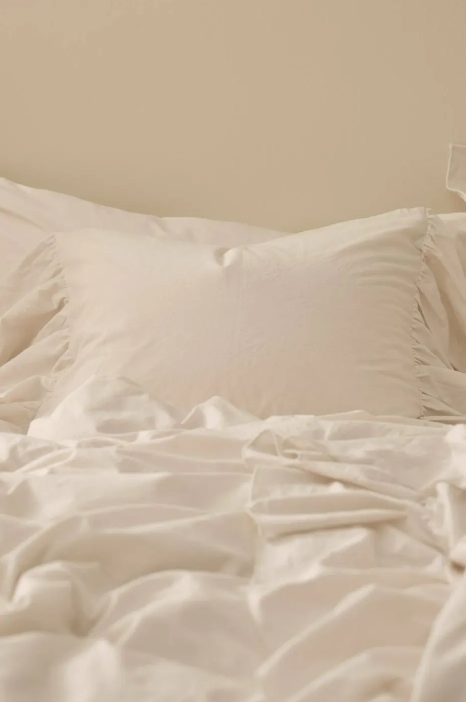 Ellos Home Putetrekk Juliette Giant Frill i vasket bomull