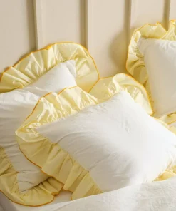 Ellos Home Putetrekk Maryam Frill i bomullspercale