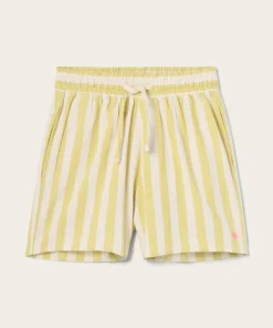 Ellos Home Pyjamasshorts Elly Classic Stripe i resirkulert halvlinne