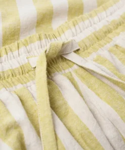 Ellos Home Pyjamasshorts Elly Classic Stripe i resirkulert halvlinne