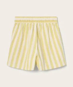 Ellos Home Pyjamasshorts Elly Classic Stripe i resirkulert halvlinne