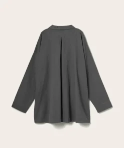 Ellos Home Pysjamasskjorte Long Sleeve Shirt Elly i resirkulert halvlinne