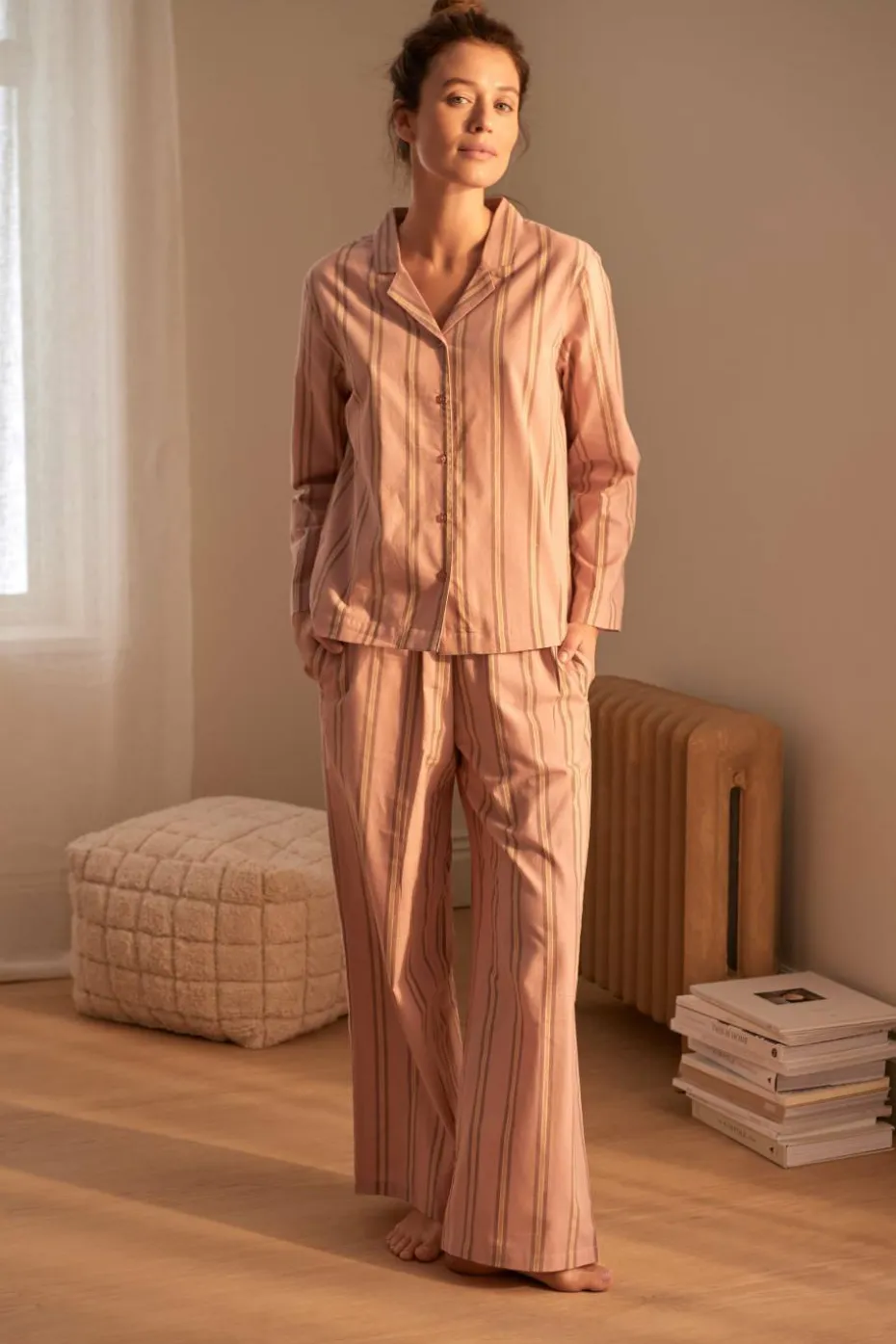 Ellos Home Pysjamasskjorte Juliette Stripe
