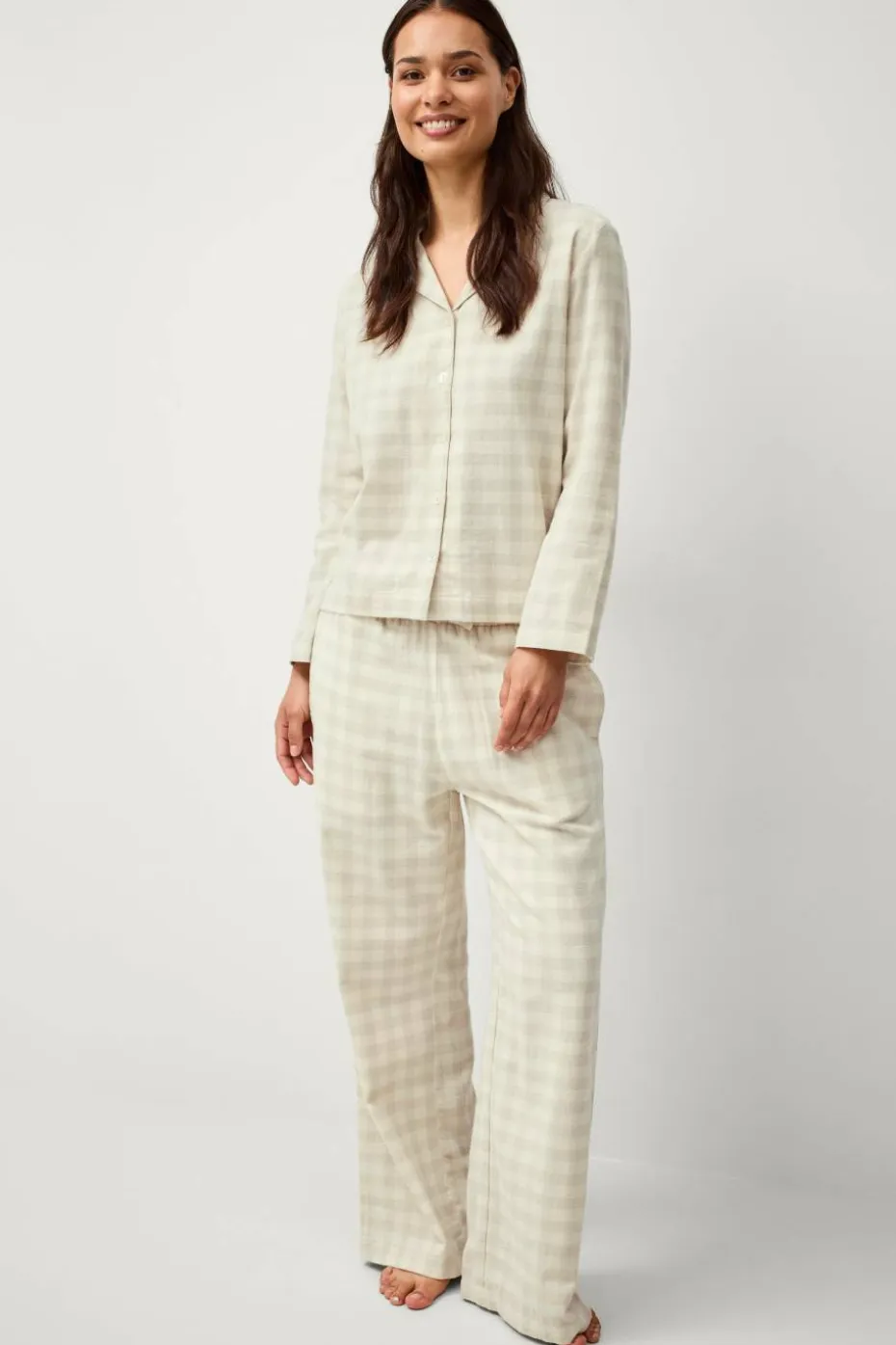 Ellos Home Pysjamasskjorte Valerie Small Check