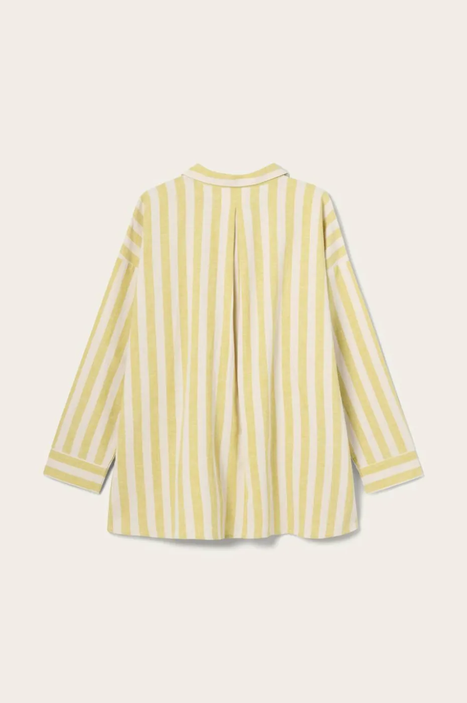 Ellos Home Pysjamasskjorte Elly Classic Stripe i resirkulert halvlinne