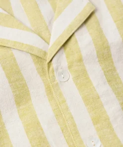 Ellos Home Pysjamasskjorte Elly Classic Stripe i resirkulert halvlinne