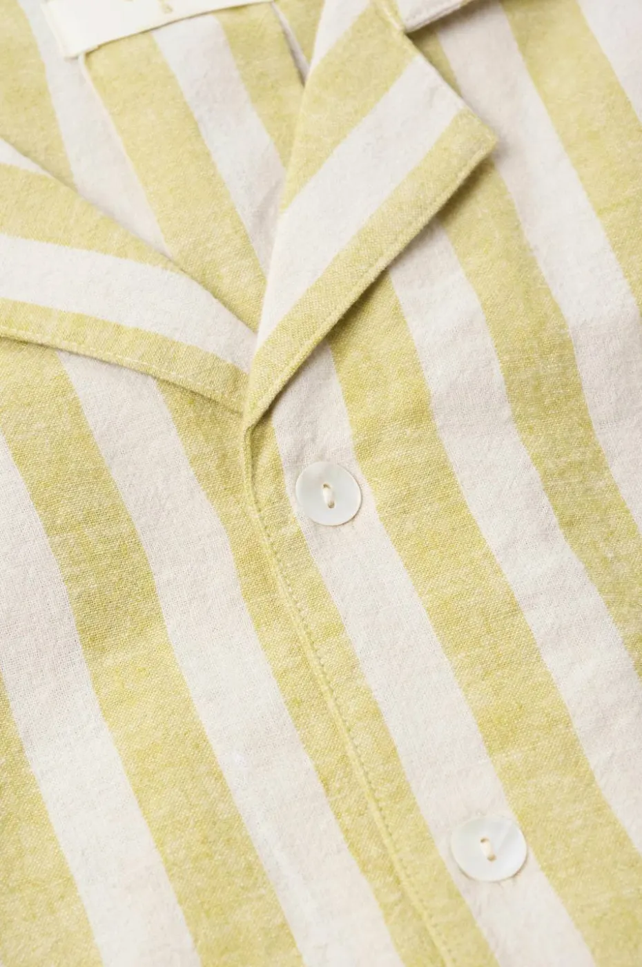 Ellos Home Pysjamasskjorte Elly Classic Stripe i resirkulert halvlinne