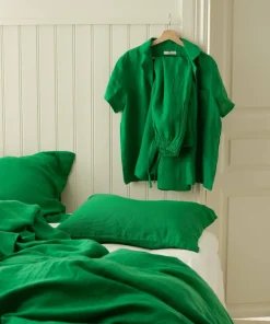 Ellos Home Pysjamasskjorte Candice Camp Collar i lin
