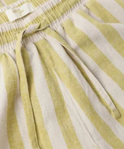 Ellos Home Pysjbukser Elly Classic Stripe i resirkulert halvlinne
