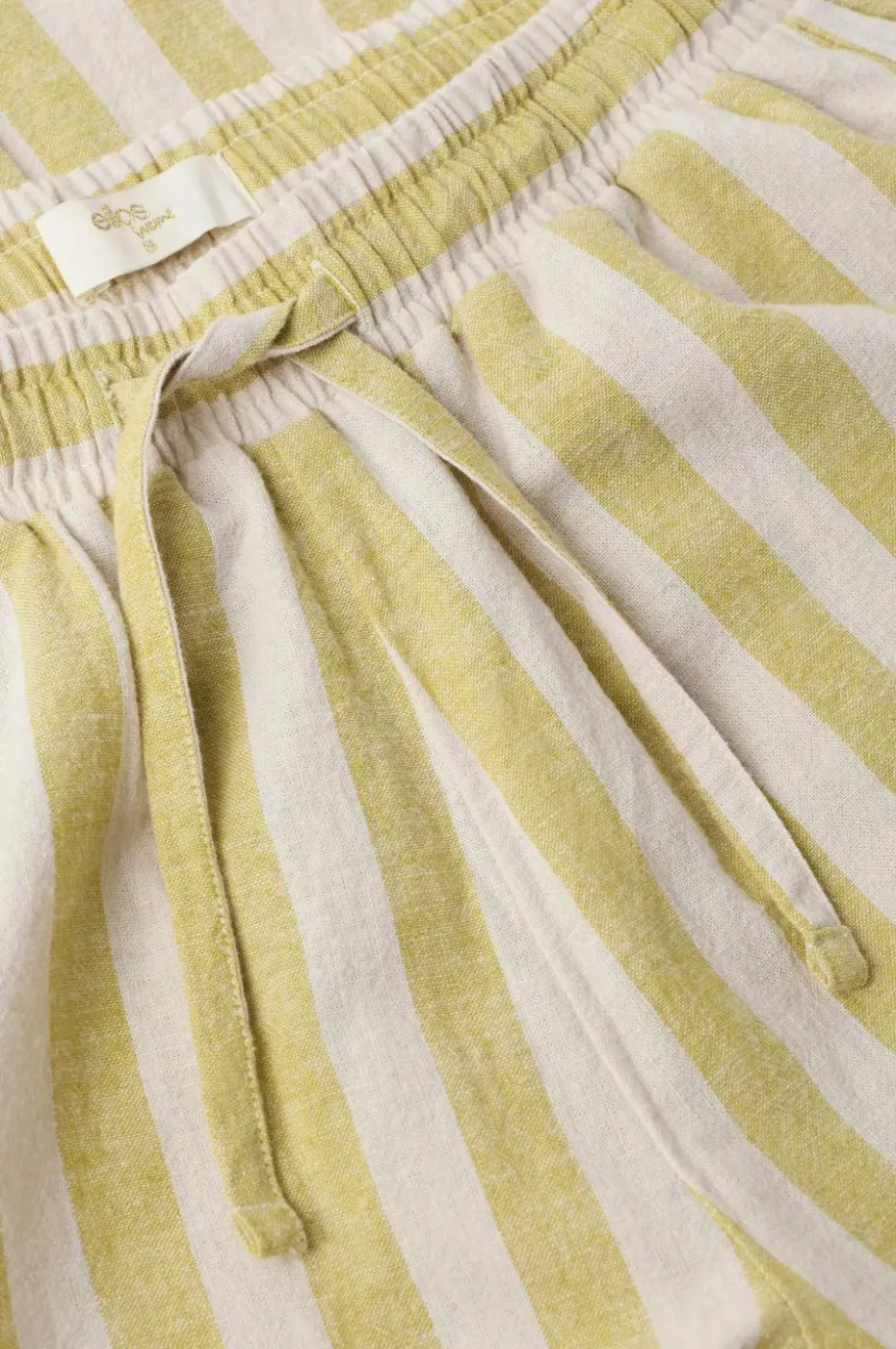 Ellos Home Pysjbukser Elly Classic Stripe i resirkulert halvlinne