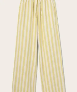 Ellos Home Pysjbukser Elly Classic Stripe i resirkulert halvlinne