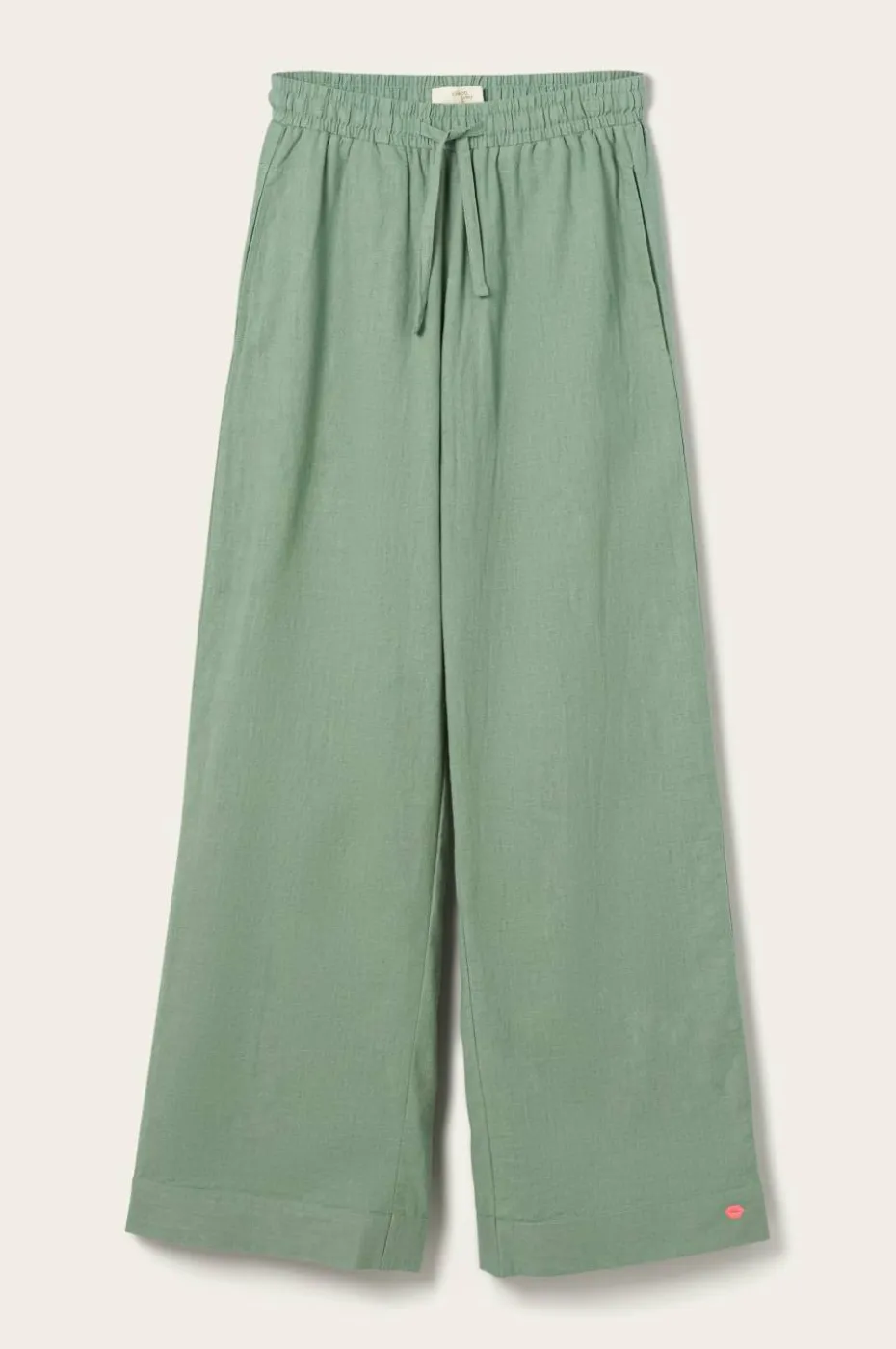 Ellos Home Pysjbukser Pyjama Pant Elly i resirkulert halvlinne