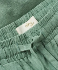 Ellos Home Pysjbukser Pyjama Pant Elly i resirkulert halvlinne