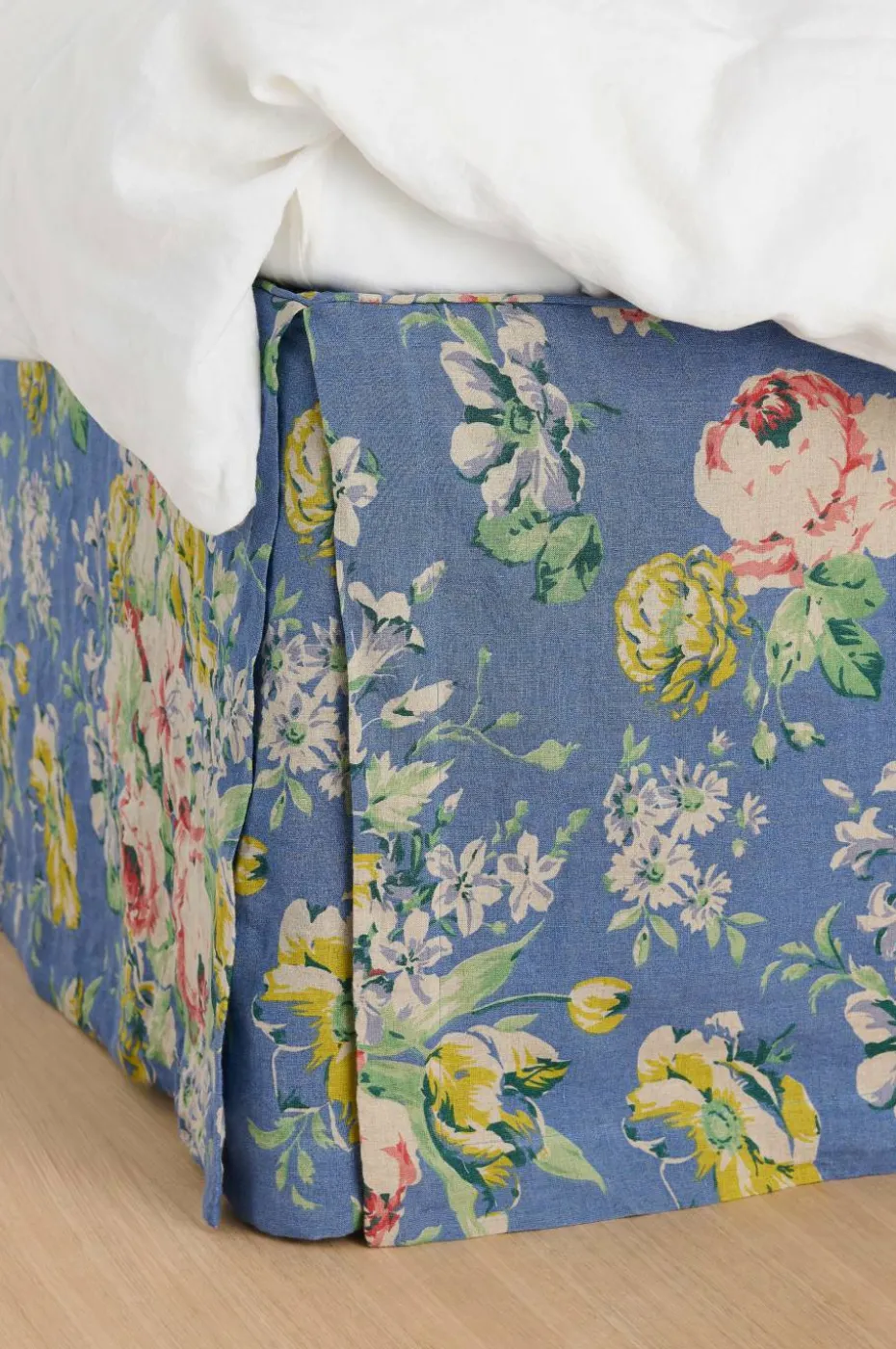 Ellos Home Sengekappe Candice Rose i vasket lin 52 cm