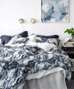 Ellos Home Sengekappe Candice i vasket lin 45 cm