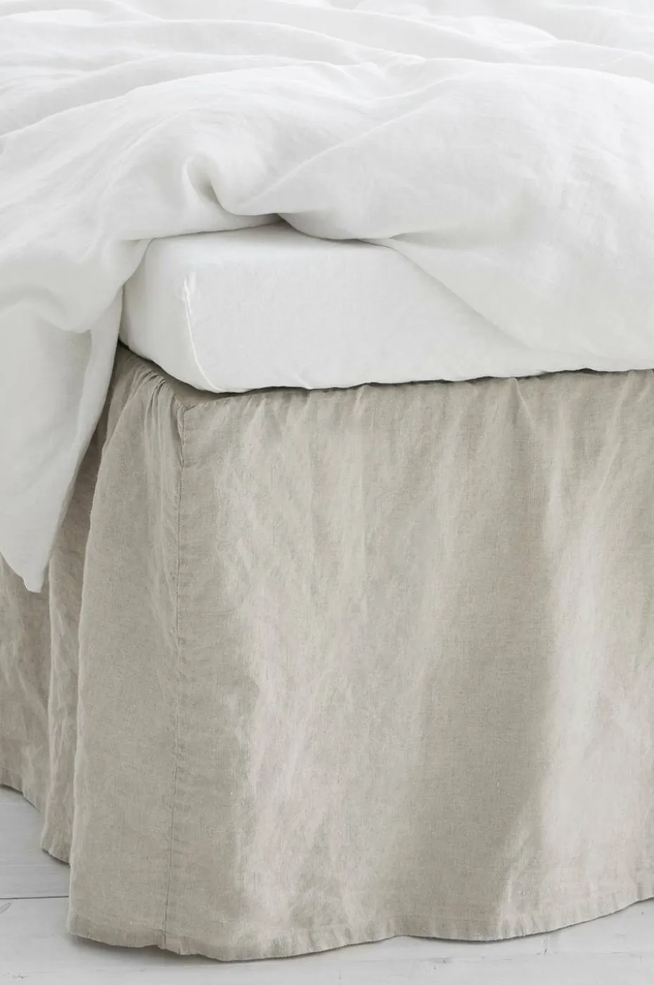 Ellos Home Sengekappe Candice i vasket lin 45 cm
