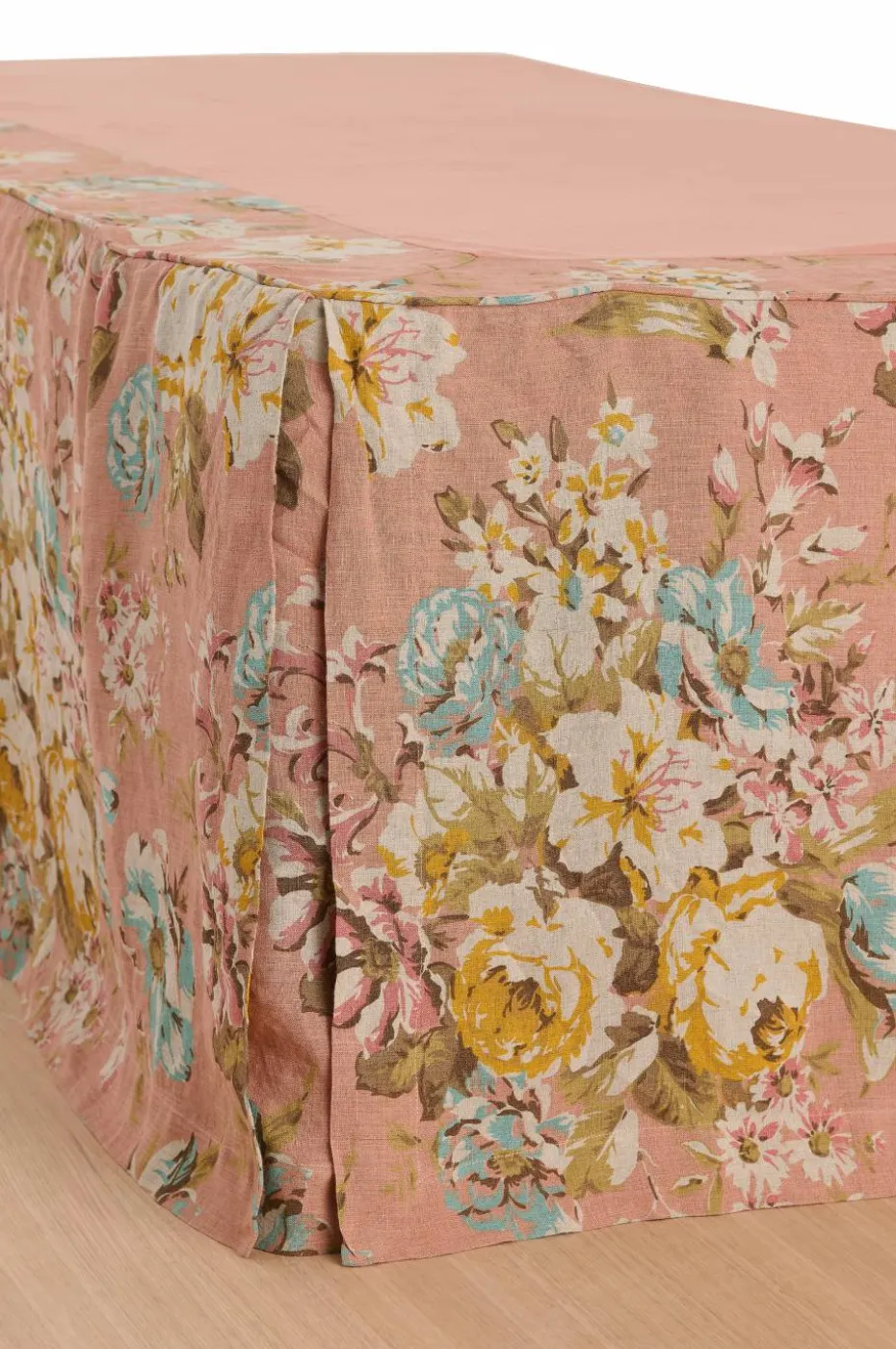 Ellos Home Sengekappe Candice Rose i vasket lin 52 cm