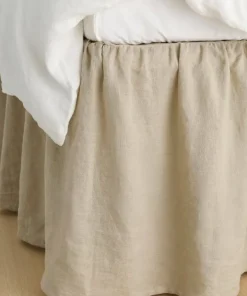 Ellos Home Sengekappe Candice i vasket lin 52 cm