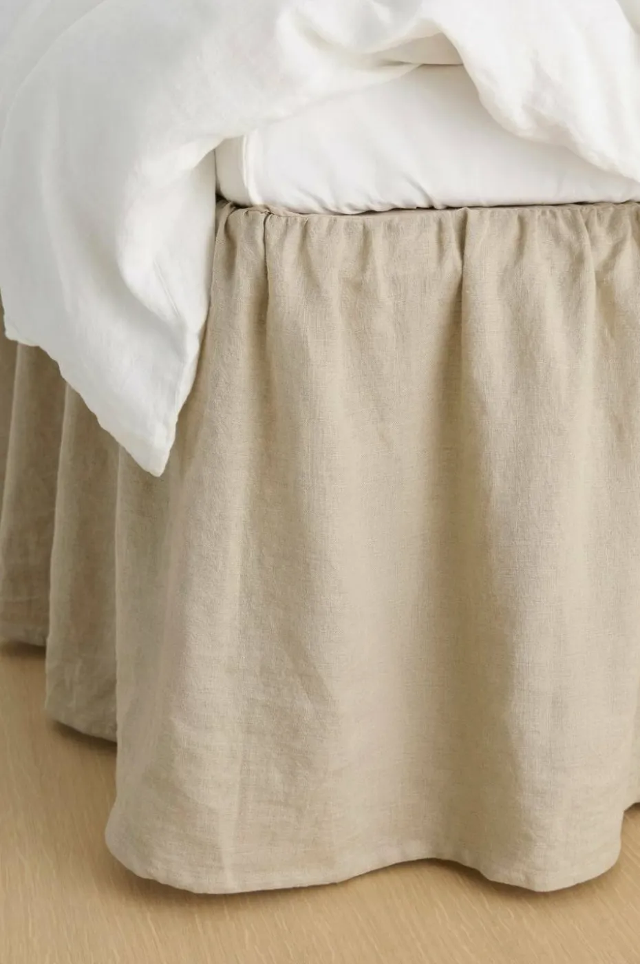 Ellos Home Sengekappe Candice i vasket lin 52 cm