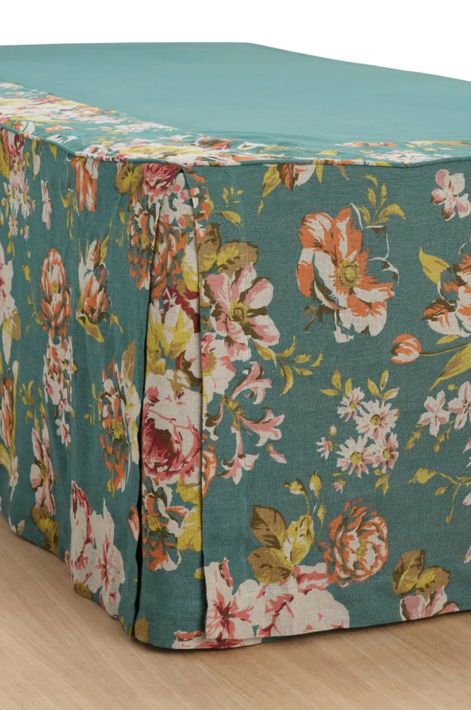 Ellos Home Sengekappe Candice Rose i vasket lin 52 cm