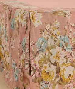 Ellos Home Sengekappe Candice Rose i vasket lin 60 cm