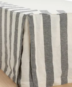 Ellos Home Sengekappe Candice Block Stripe i bomull høyde 52 cm