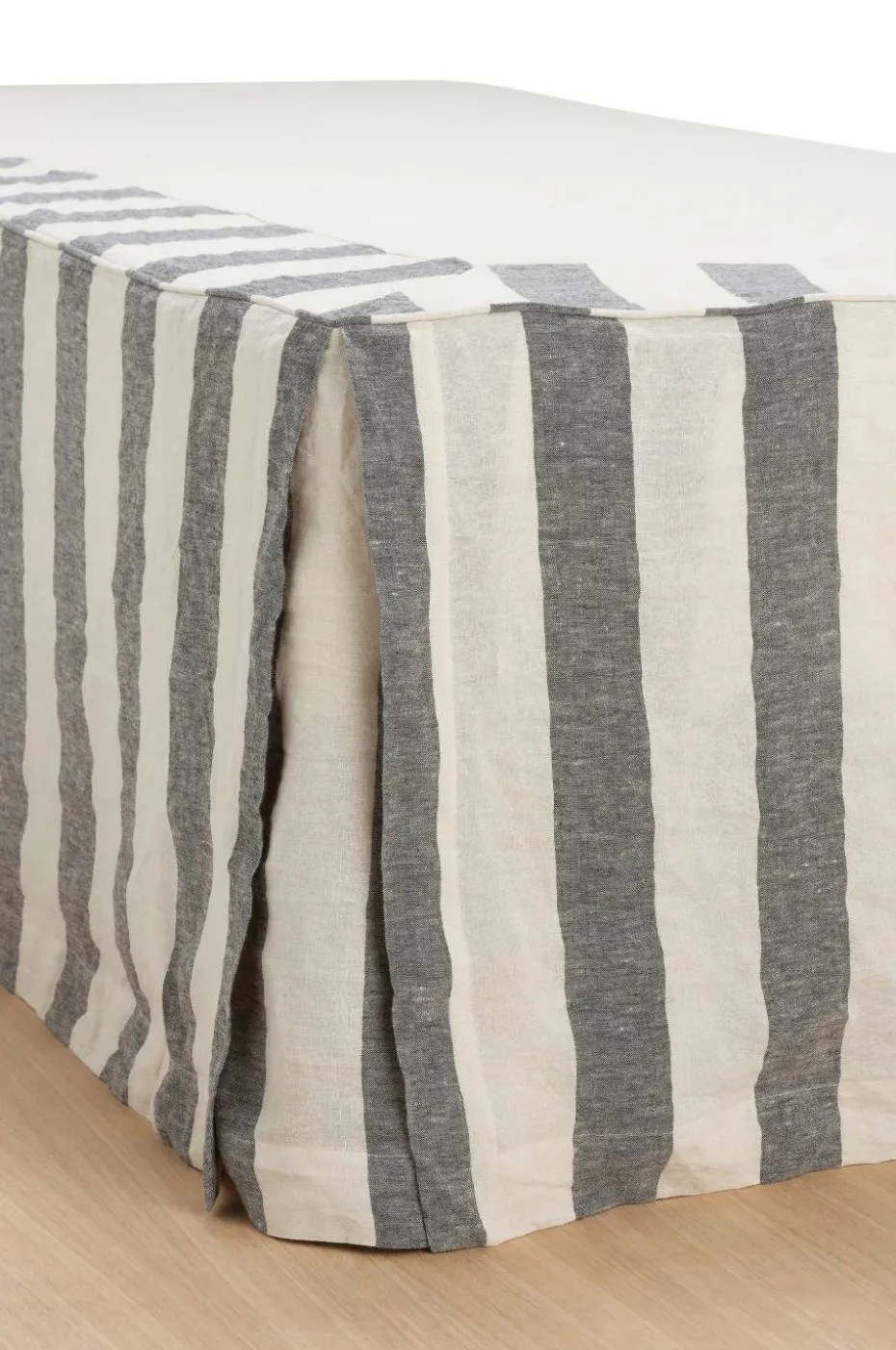 Ellos Home Sengekappe Candice Block Stripe i bomull høyde 52 cm