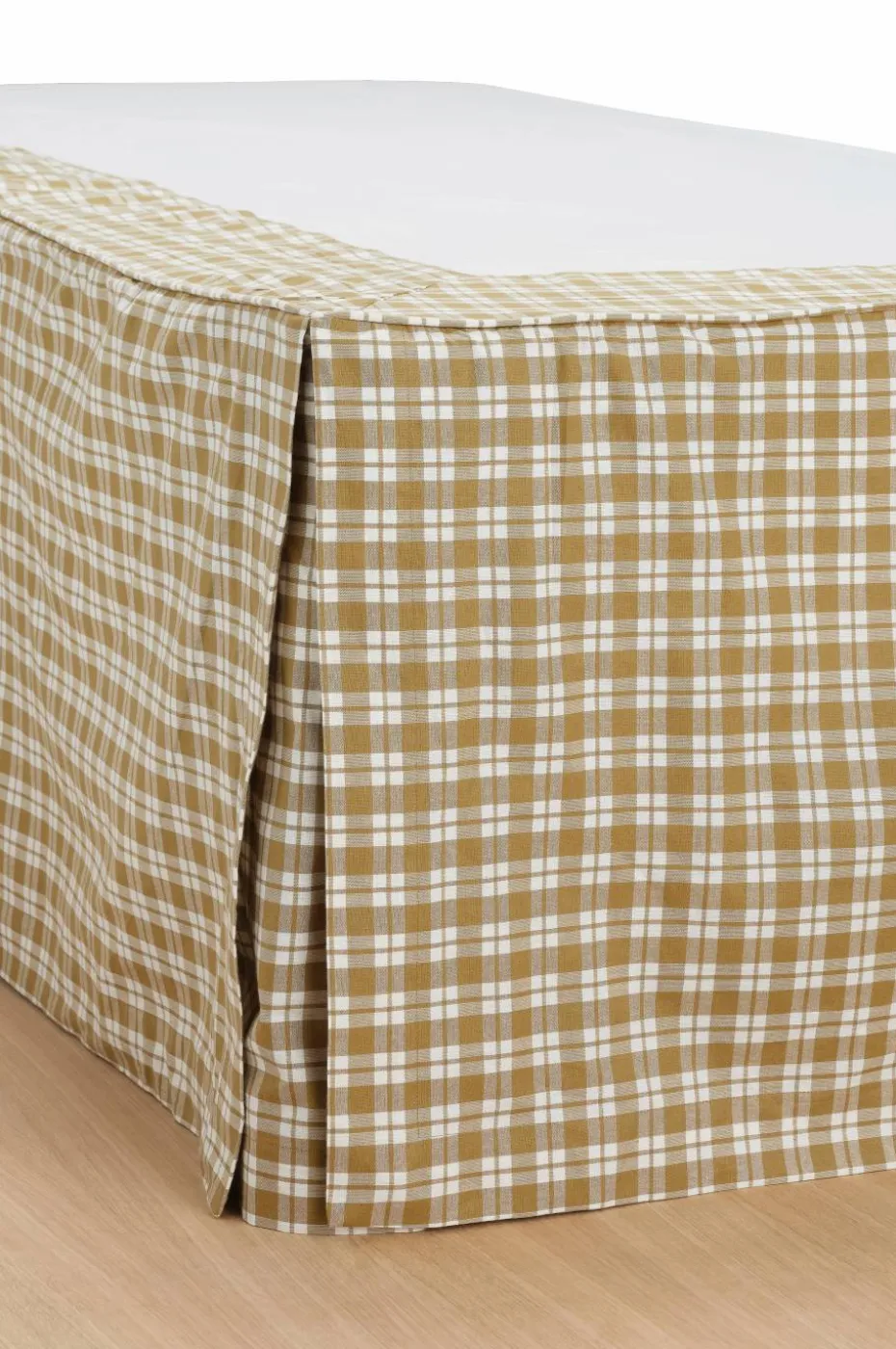 Ellos Home Sengekappe Sonneli Check i bomull høyde 52 cm