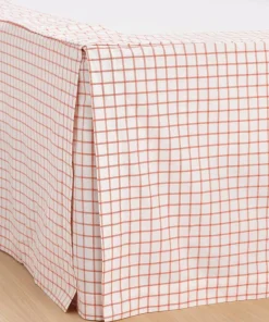 Ellos Home Sengekappe Sonneli Check i bomull høyde 52 cm