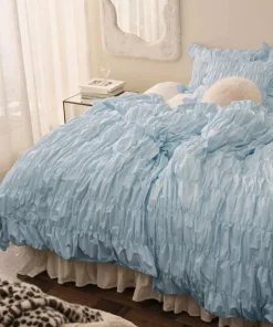 Ellos Home Sengesett Avery Elastic i bomullspercale 2 eller 3 stykker