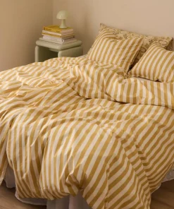 Ellos Home Sengesett Crystal Stripe i bomullspercale 2 eller 3 stykker