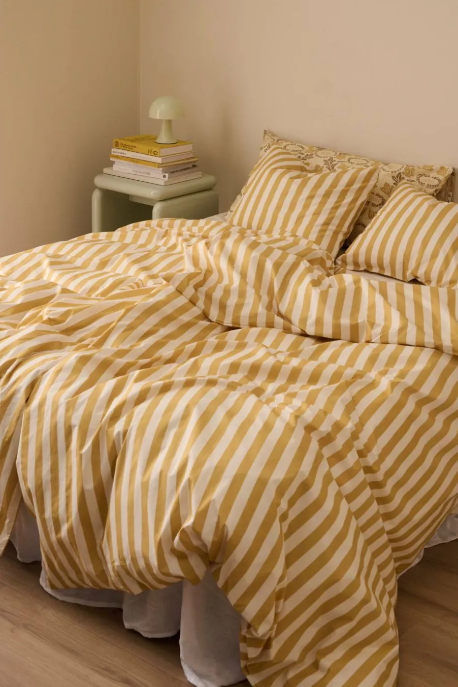 Ellos Home Sengesett Crystal Stripe i bomullspercale 2 eller 3 stykker
