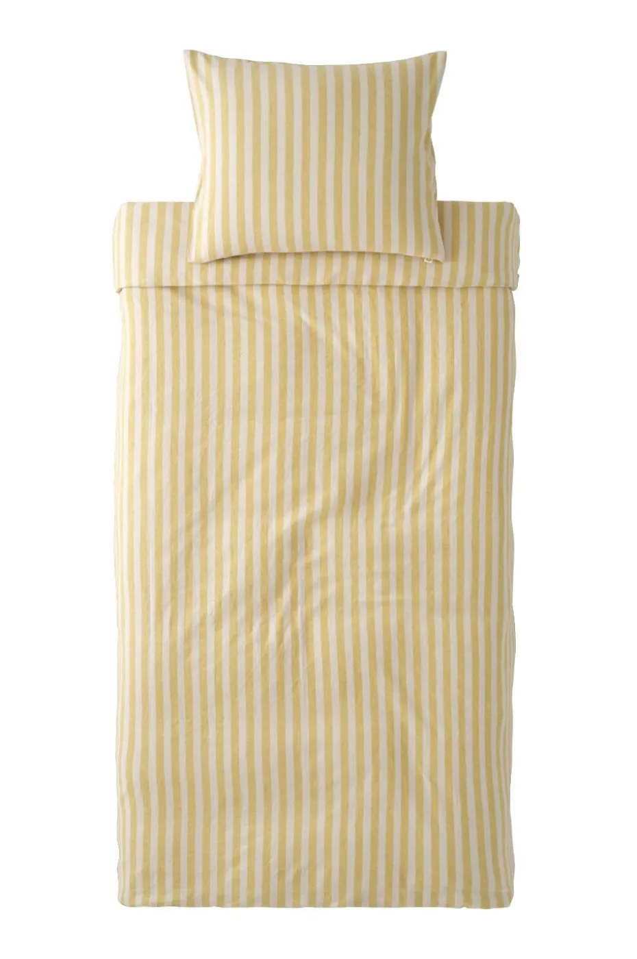 Ellos Home Sengesett Elly Classic Stripe i resirkulert halvlinne 2 eller 3 stykker