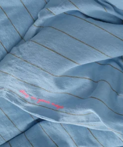 Ellos Home Sengesett Elly Thin Stripe i resirkulert halvlinne 2 eller 3 stykker