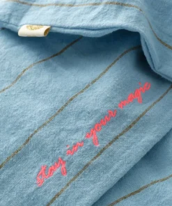 Ellos Home Sengesett Elly Thin Stripe i resirkulert halvlinne 2 eller 3 stykker