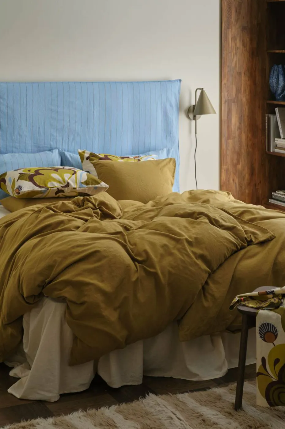 Ellos Home Sengesett Elly i resirkulert halvlinne 2 eller 3 stykker